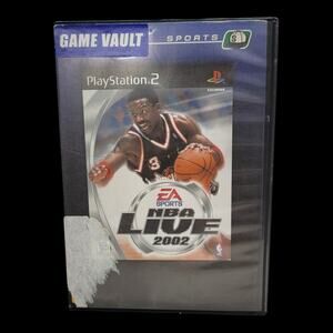 NBA Live 2002 Sony PlayStation 2 PS2 Basketball Game Steve Francis Blue Disc